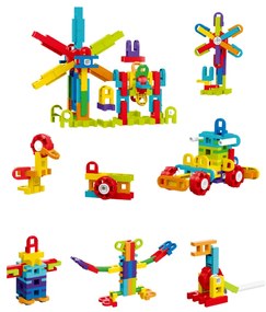 SET DE CONSTRUCTIE STEAM - FUN BLOCKS (78 PIESE) - BUFNITEL (188-674)
