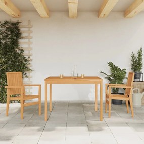 vidaXL Set mobilier pentru grădină, 3 piese, lemn masiv de tec