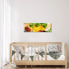 Tablou - Ceai (cu ceas) (90x30 cm)