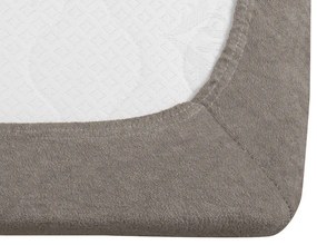 Cearsaf frotae culoare nisipie 160 x 200 cm