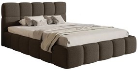 Pat matrimonial 140 cm Cirsten 140B (cu somieră) (Bej). 1099523