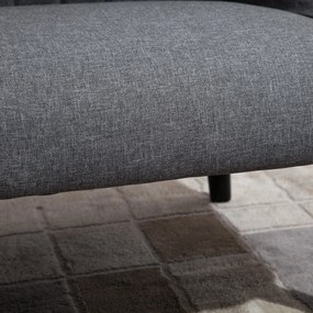 HOMCOM Canapea 2 Locuri Compacta Tesatura si Picioare din Lemn Casa si Birou Gri