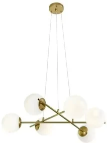 Lustră Suspendată cu 6 Brațe – Soclu E27, Design Elegant, 68×68×80 cm