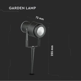Lampă LED de exterior LED/12W/230V 3000K neagră IP65