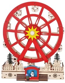 Decorațiune LED de Crăciun Solight 1v277 LED/2xAA/alb cald carusel