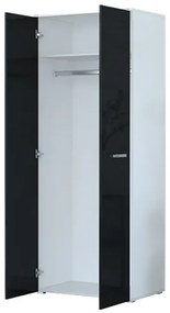 Dulap de haine Frarune (Negru + Alb). 1071554