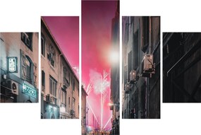 Tablou - Artificii din Marseille (150x105 cm)