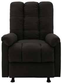 321412 vidaXL Fotoliu de masaj rabatabil, negru, material textil