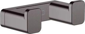 Cuier dublu Hansgrohe AddStoris negru - crom periat