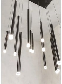 Lustră LED pe cablu Redo 01-2056 MADISON 14xLED/4W/230V negru