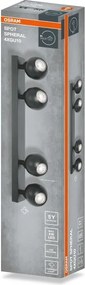 Osram - Spot SPHERAL 4 x GU10 / 6 W / 230 V, negru