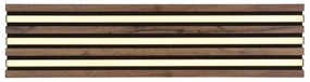 Plafoniera LED riflaj MDF cu efect de lemn HAYDEN 80x20cm