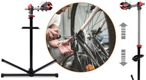 Stand pentru reparatii biciclete cu suport pentru scule cadou