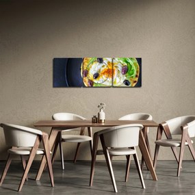 Tablou cu clătită sănătoasă (cu ceas) (90x30 cm)