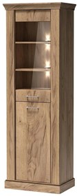 Vitrină Atena 11 (cu iluminat LED) (craft auriu). 1055347