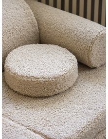 Canapea pentru copii maro deschis cu tapițerie din țesătură bouclé 132 cm Settee – Wigiwama