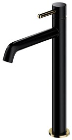 Baterie de lavoar OMNIRES Y1212BLGL Y 30,8 cm negru semimat/auriu lucios