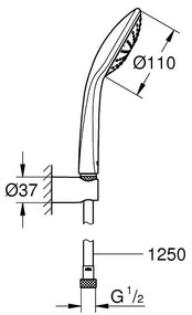 Grohe Euphoria set de dus perete StarLight Chrome 27354000