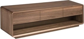 Comoda TV design LUX cu 3 sertare Walnut