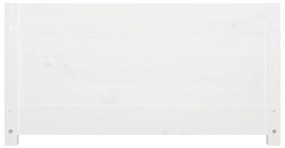 Pat de zi, alb, 80x200 cm, lemn masiv de pin