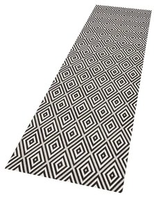 Covor de exterior NORTHRUGS Karo 80 x 120 cm, negru-alb