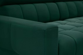 Colțar extensibil Nardo Maxi stânga - verde catifea Bluvel 78