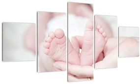 Tablou cu piciorușele de copilaș (125x70 cm), în 40 de alte dimensiuni noi