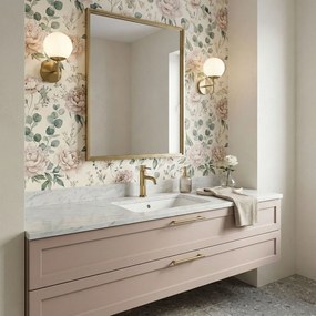 Baterie pentru baie Rea Lungo Stripe Brush Gold Low