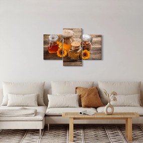 Tablou - Natura morta cu borcane de miere (90x60 cm)