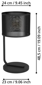 Lampă de masă Eglo 43797 MANBY 1xE27/40W/230V