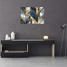 Tablou pe sticlă abstracției artistice (70x50 cm)