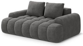 Canapea gri cu tapițerie din catifea 175 cm Linz – Cosmopolitan Design