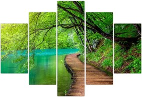 Tablou - Lacurile Plitvice (150x105 cm)