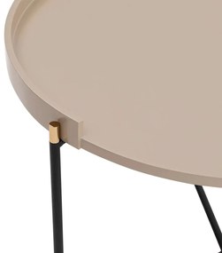 Masă pliantă Mandy Beige, 2 buc