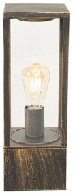 Lampă de podea vintage pentru exterior aur antic 40 cm IP44 - Charlois