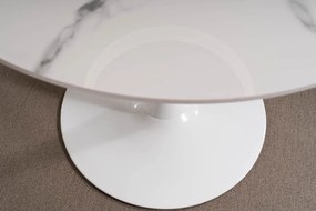 Masa rotunda Espero alb/alb ø90/h75 cm