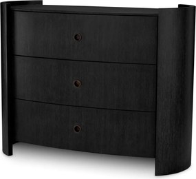 Comoda LUX Furnir Stejar Gri Carbune, Splendora