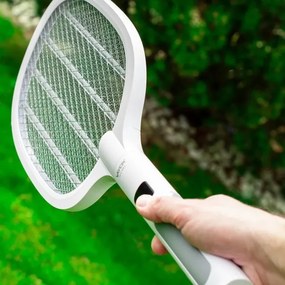 Paletă LED electrică anti-insecte 2 în 1 1200 mAh/5V alb