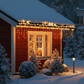Brilagi - Ghirlandă LED de exterior, 200 LED, 8 funcții, 13 m, IP44, alb cald