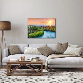 Tablou - Pădure peisaj montan (70x50 cm)