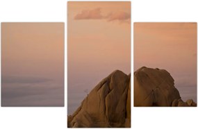 Tablou cuu apus de soare în stânci (90x60 cm)