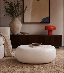 Măsuță de cafea albă 49x65 cm Pebble – vtwonen