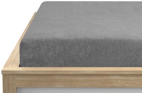 Cearsaf frotee gri deschis 120 x 200 cm