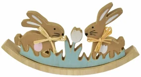 Decorațiune de Paște Swing cu iepurași, 23 x 11 x3 cm