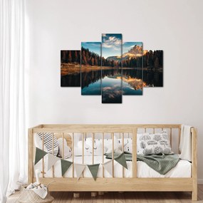 Tablou - Alpi, Italia, Dolomiți, Lago Antorno (150x105 cm)