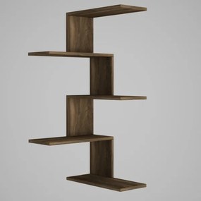 Etajeră de colț CANIKO 109x51,5 cm maro