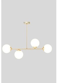 Lustră pe tijă FIRA 4xE27/60W/230V auriu