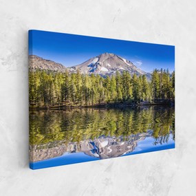 Tablou Canvas, 20x30cm, Dormitor si Living, Peisaje, Lacuri, Green Tree Lake