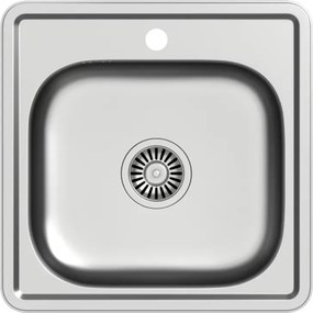 Chiuveta inox incastrata Quadron Pop Joe 110 inox 48x48 cm