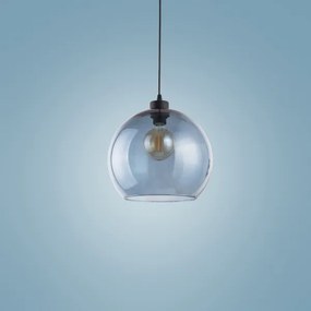 Lustră pe cablu CUBUS 1xE27/60W/230V albastră